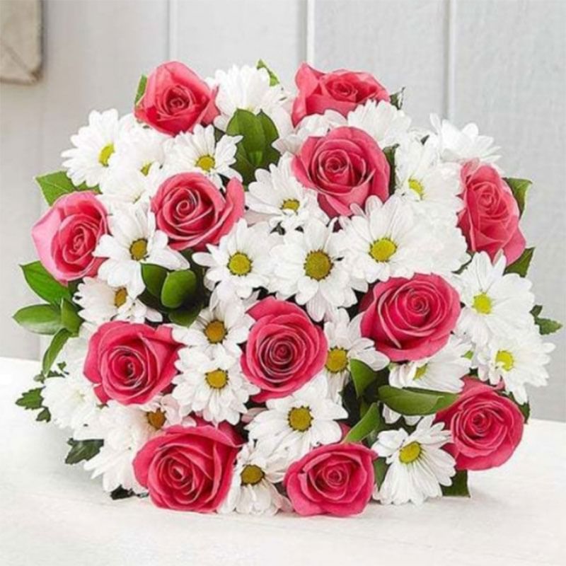 Beautiful Rose Daisy Posy