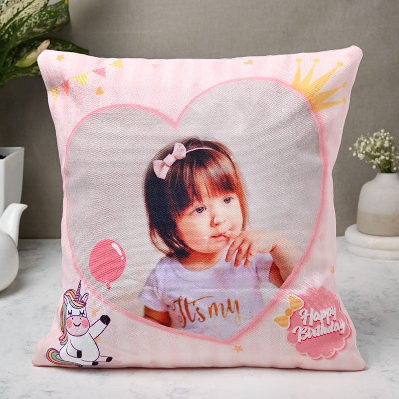 Happy Birthday Photo Cushion
