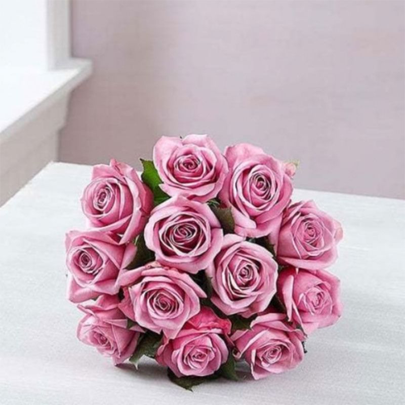 Purple Roses Bunch