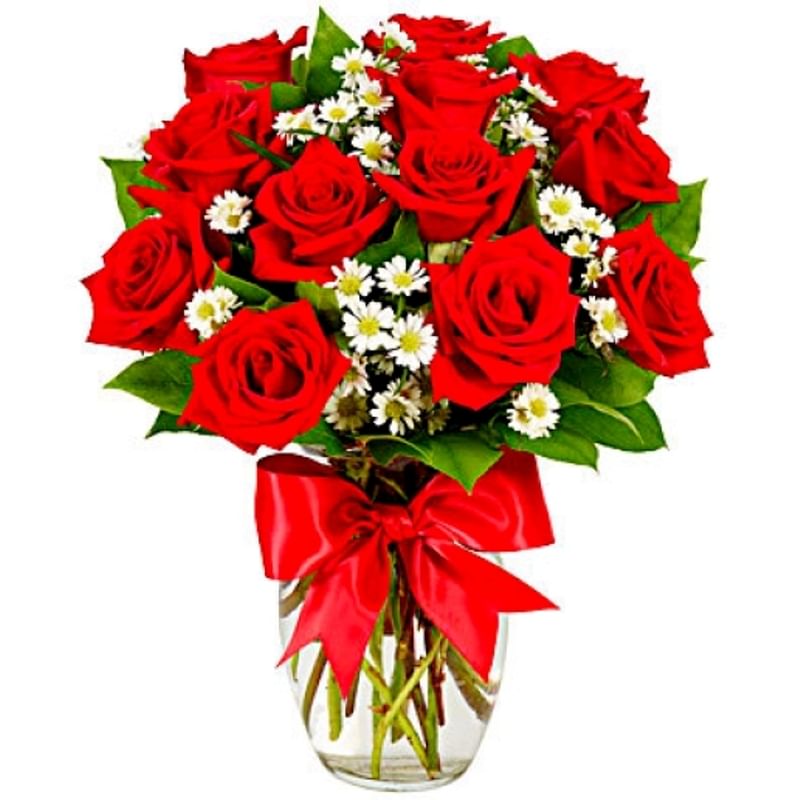 Roses In A Vase